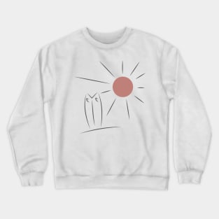 Surfboard and Sunshine Crewneck Sweatshirt